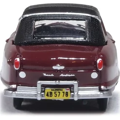 Nash Rambler Custom Landau Convertible - Sunset Maroon (Closed) 1:87 Scale by Oxford Diecast