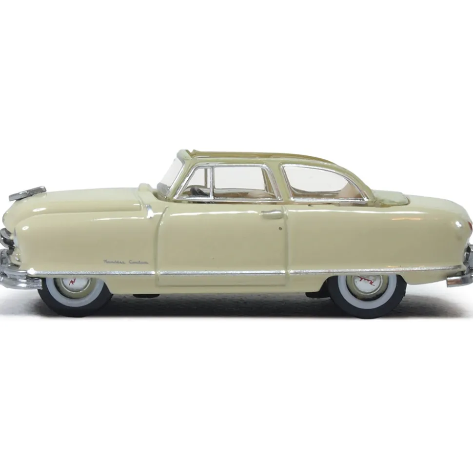 Nash Rambler Custom Landau Convertible - Champagne Ivory (Open) 1:87 Scale Diecast Model Car by Oxford Diecast