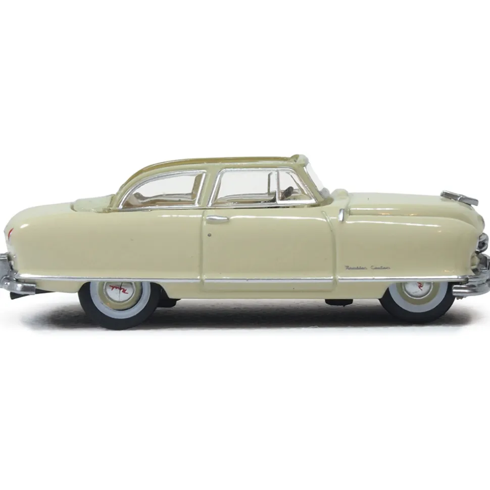 Nash Rambler Custom Landau Convertible - Champagne Ivory (Open) 1:87 Scale Diecast Model Car by Oxford Diecast
