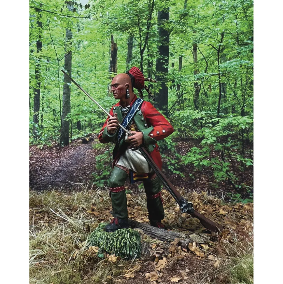 Native Warrior Loading Musket 1/30 Figure WILLIAM BRITAIN (16211) 1:30 scale Metal by William Britain