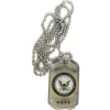 Navy Dog Tag Necklace CK2122 Lightweight Stainless Steel by Ramson's Imports, Inc