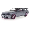 1999 Nissan GT-R (R34) - Gray 1:18 Scale Diecast Model Car by Solido