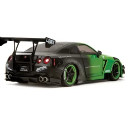 Nissan GT-R (R35) Liberty Walk - Pink Slips Metallic Green 1:18 Scale Diecast Model Car by Pink Slips