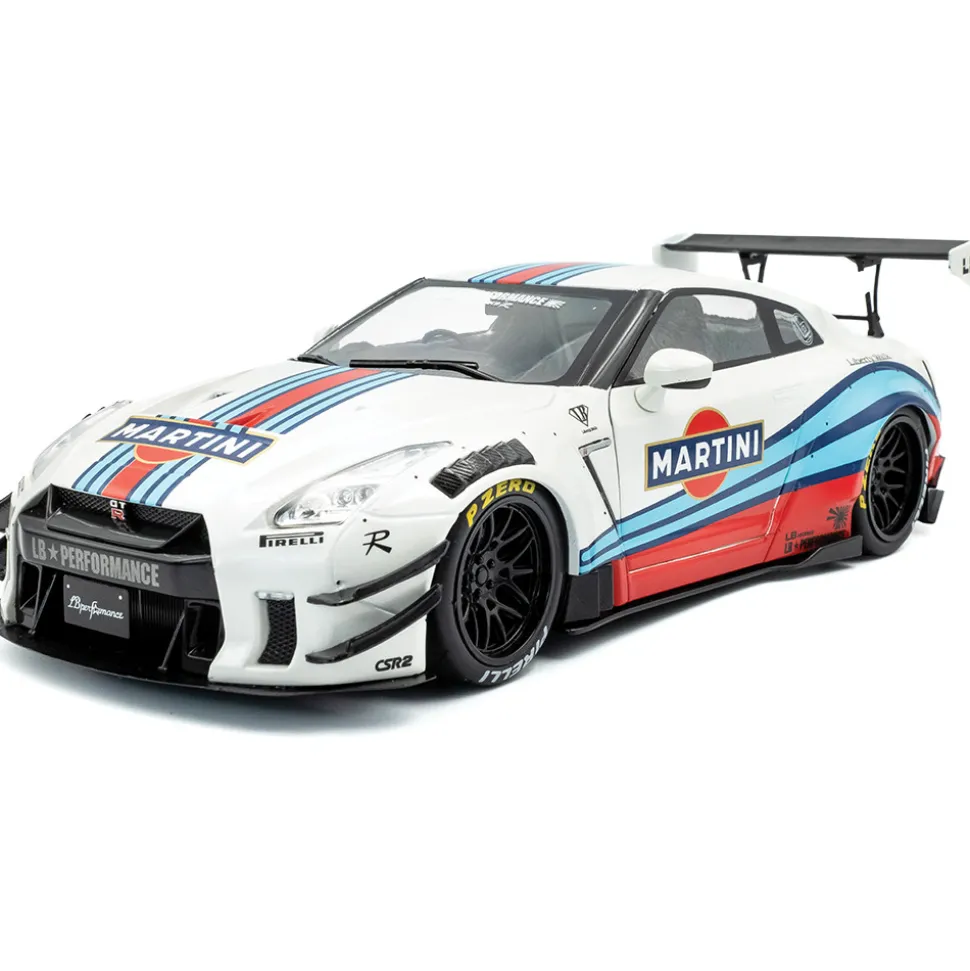 2024 Nissan GT-R (R35) W/ Liberty Walk Body Kit 2.0 M 1:18 Scale Diecast Model Car by Solido