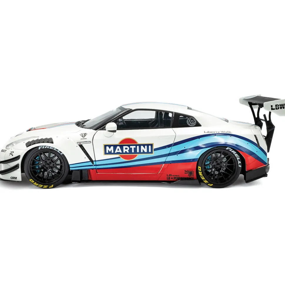 2024 Nissan GT-R (R35) W/ Liberty Walk Body Kit 2.0 M 1:18 Scale Diecast Model Car by Solido