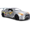 2009 Nissan GT-R (R35) W/Mechagodzilla Diecast Figure 1:24 Scale Diecast Model Car by Jada Toys