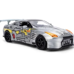 2009 Nissan GT-R (R35) W/Mechagodzilla Diecast Figure 1:24 Scale Diecast Model Car by Jada Toys