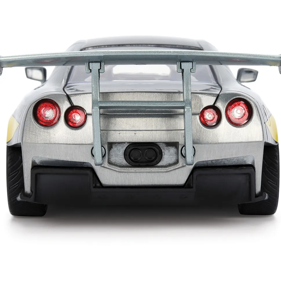 2009 Nissan GT-R (R35) W/Mechagodzilla Diecast Figure 1:24 Scale Diecast Model Car by Jada Toys