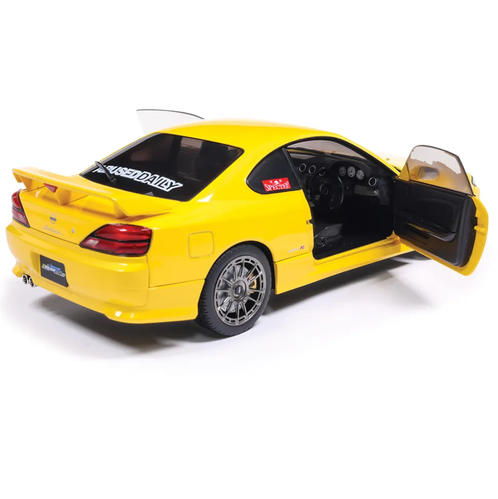 1999 Nissan Silvia S15 Spec-R Aero - Lightning Yellow 1:18 Scale Diecast Model Car by Solido