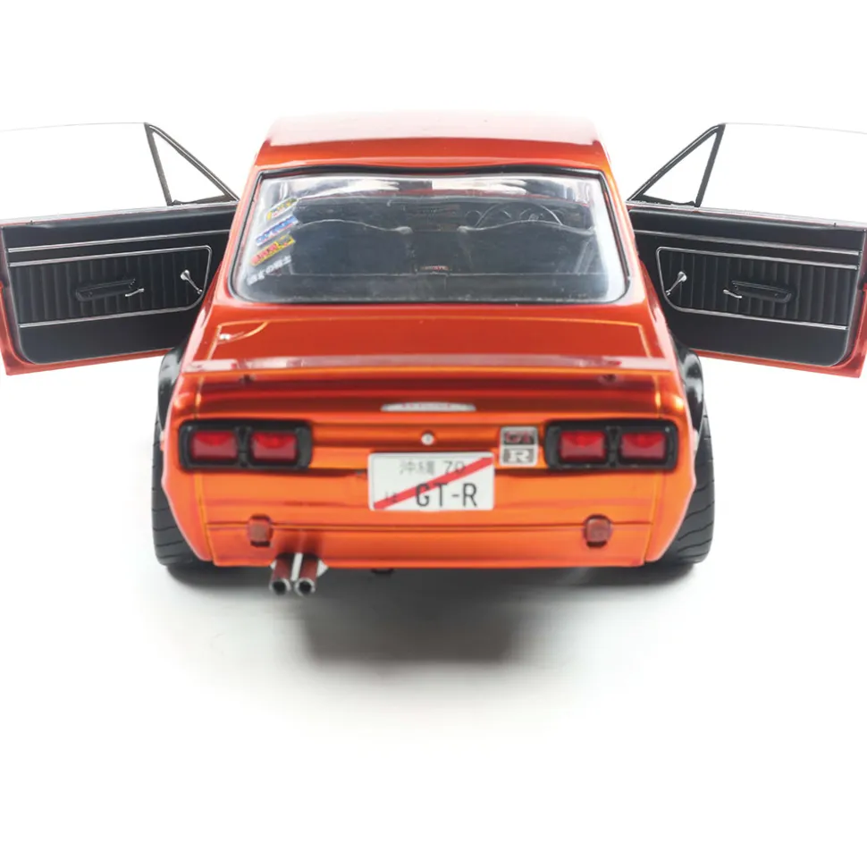 1970 Nissan Skyline (C10) Hakosuka Solido Works - Orange Metallic 1:18 Scale Diecast Model Car by Solido