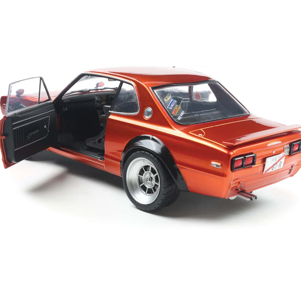 1970 Nissan Skyline (C10) Hakosuka Solido Works - Orange Metallic 1:18 Scale Diecast Model Car by Solido