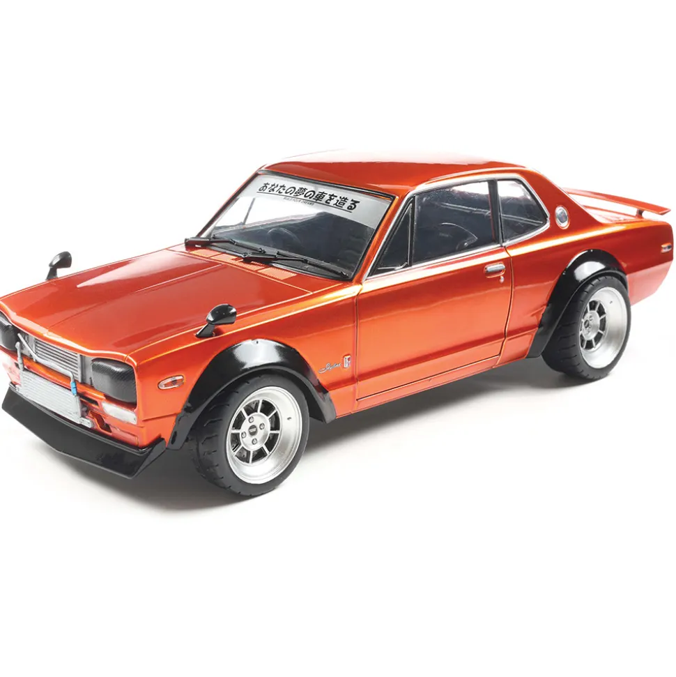 1970 Nissan Skyline (C10) Hakosuka Solido Works - Orange Metallic 1:18 Scale Diecast Model Car by Solido