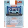 1971 Nissan Skyline 2000 GT-R GULF With 4 Post Lift and 2 Extra Set of Wheels - Blue 1:64 Scale Diecast Model Car by M2 Machines