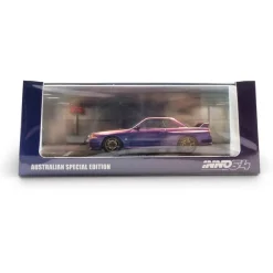 Nissan Skyline GT-R (R32) Midnight Purple - Australia Special 1:64 Scale Diecast Model Car by Inno Models