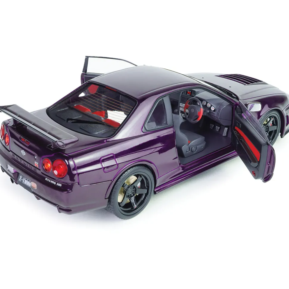 1999 Nissan Skyline (R34) GT-R Z Tune - Midnight Purple 1:18 Scale Diecast Model Car by Solido