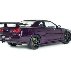 1999 Nissan Skyline (R34) GT-R Z Tune - Midnight Purple 1:18 Scale Diecast Model Car by Solido