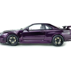 1999 Nissan Skyline (R34) GT-R Z Tune - Midnight Purple 1:18 Scale Diecast Model Car by Solido