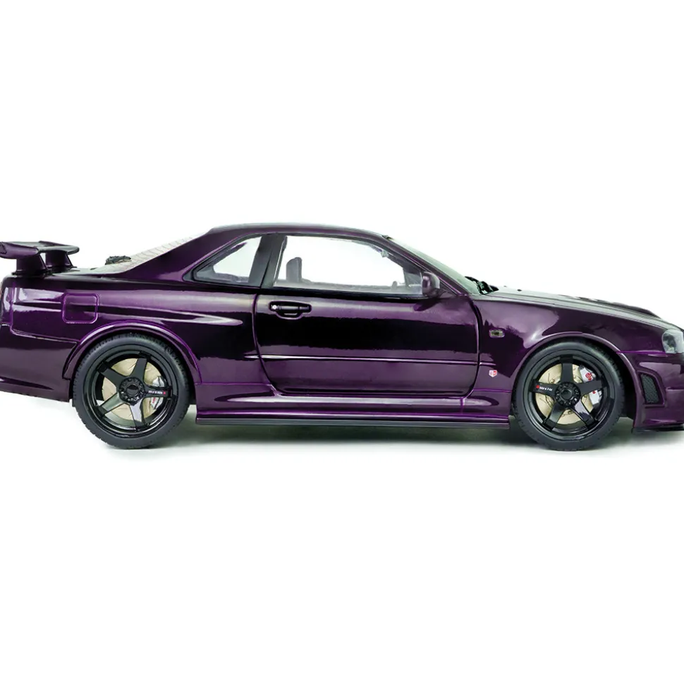 1999 Nissan Skyline (R34) GT-R Z Tune - Midnight Purple 1:18 Scale Diecast Model Car by Solido