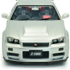 1999 Nissan Skyline (R34) GT-R Z Tune - Silver 1:18 Scale Diecast Model Car by Solido