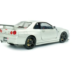 1999 Nissan Skyline (R34) GT-R Z Tune - Silver 1:18 Scale Diecast Model Car by Solido