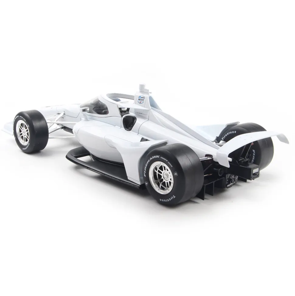 NTT INDYCAR Series - Blank White Autograph Car (Super Speedway Configuration) 1:18 Scale Diecast Model Car by IXO Models