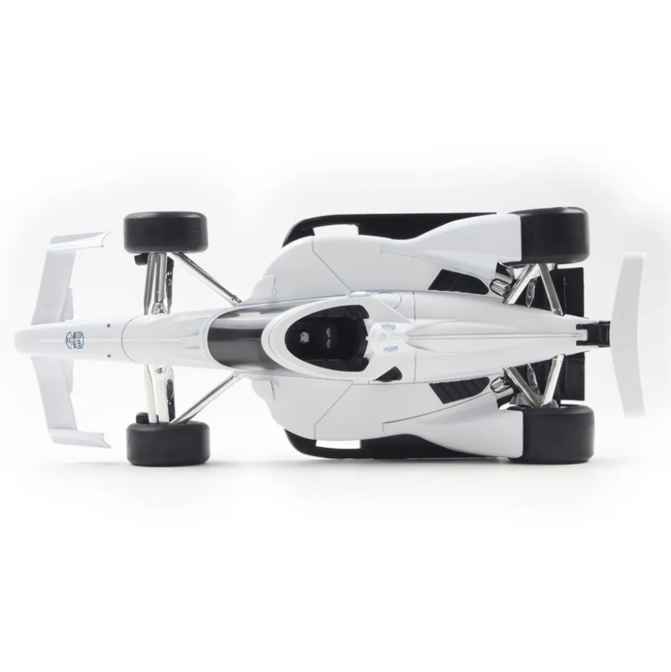 NTT INDYCAR Series - Blank White Autograph Car (Super Speedway Configuration) 1:18 Scale Diecast Model Car by IXO Models