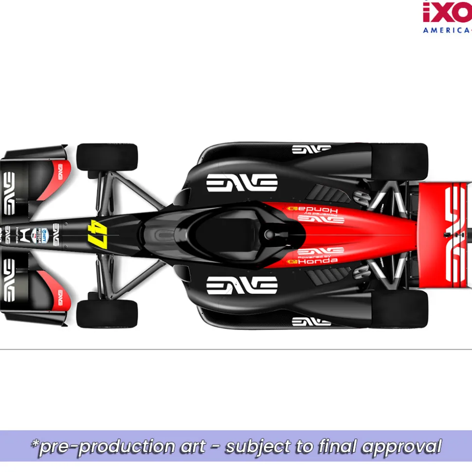 NTT INDYCAR Series - #47 Mick Schumacher Road Course 1:18 Scale Diecast Model Car by IXO Models