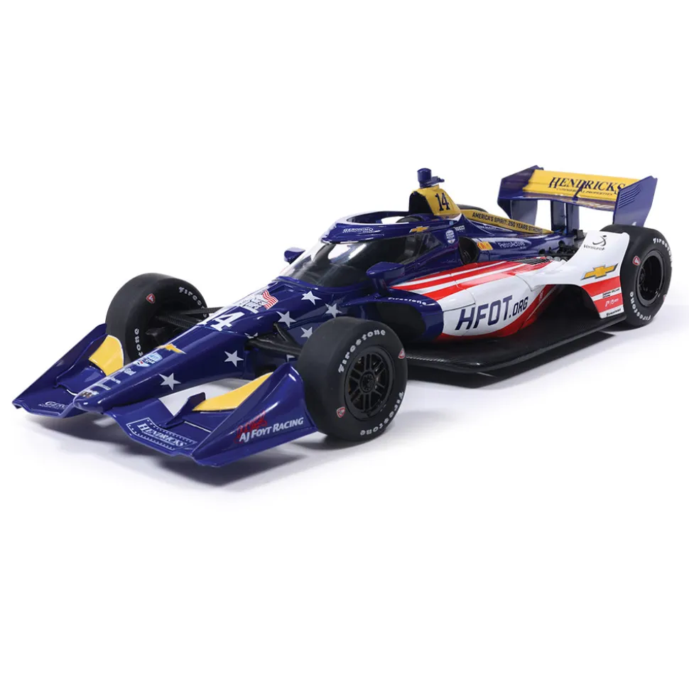 2026 NTT IndyCar Series #14 Santino Ferrucci / AJ Foyt Racing Super Speedway 1:64 Scale Diecast Model Car by IXO Models