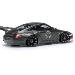 Old and New Porsche 997 - Grey 1:43 Scale Diecast Model Car by IXO Models
