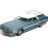 1976 Olds Custom Cruiser - Light Blue Poly 1:43 Scale Diecast Model Car by Goldvarg Collection