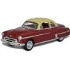 1950 Oldsmobile Rocket 88 Coupe - Chariot Red / Canto Cream 1:87 Scale Diecast Model Car by Oxford Diecast