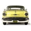1957 Oldsmobile Starfire Coronado - Yellow & Alcan White 1:43 Scale Cast Resin Model Car by Goldvarg Collection