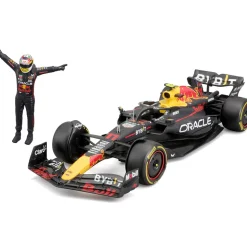 2023 Oracle F1 Red Bull RB19 w/figure - Perez #11 1:24 Scale Diecast Model Car by Bburago