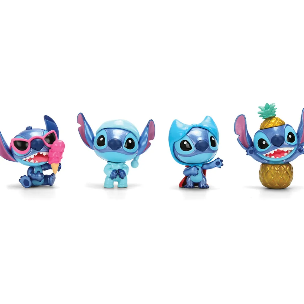 4-Pack 2.5" STITCH Wave #3 Metal Figures Diecast Figures by Jada Toys