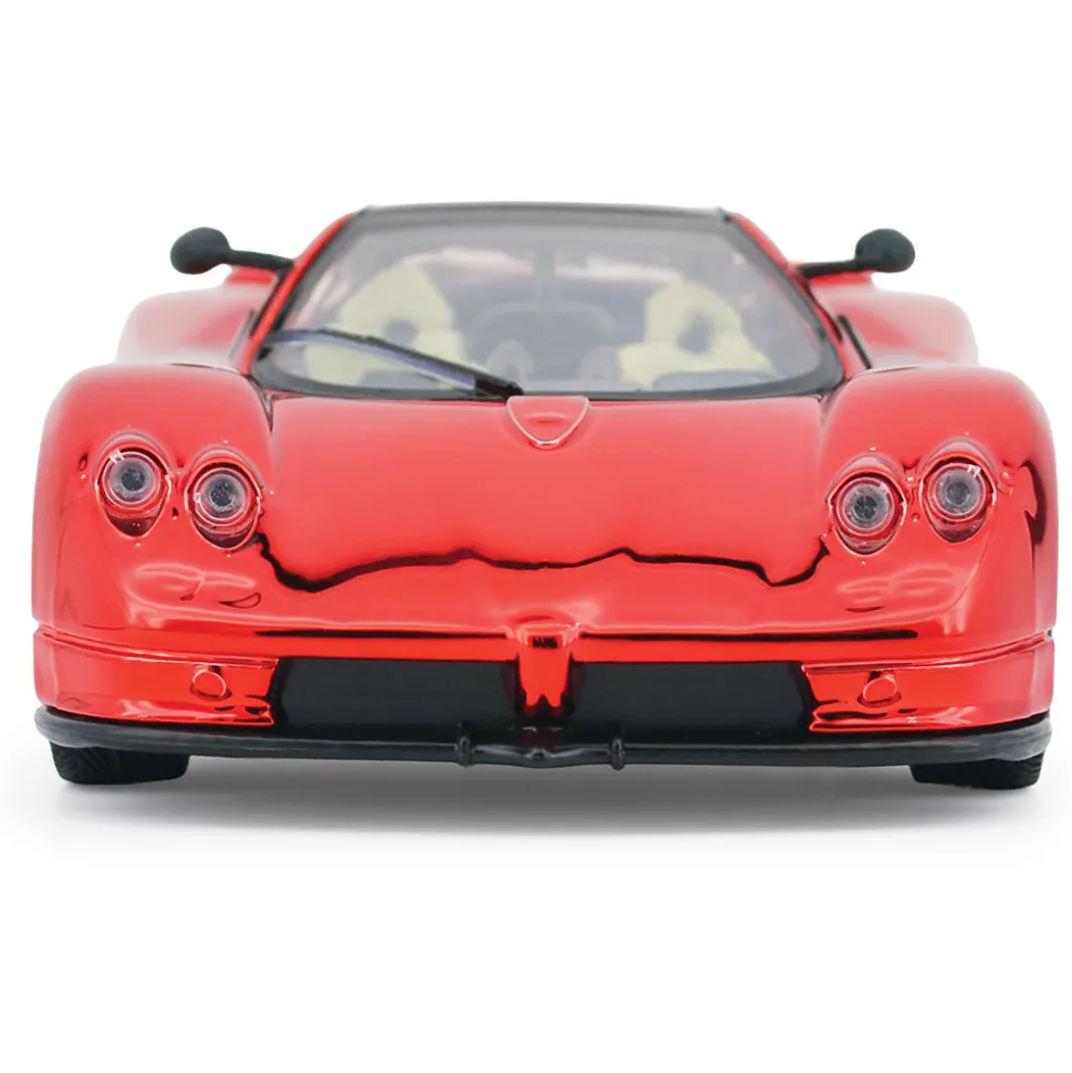 Pagani Zonda C12 Mirror Finish Red - That's a Wrap 1:24 Scale Diecast Model Car by Motormax