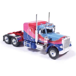 1973 Peterbilt 359 - Blue And Pink 1:64 Scale Diecast Model Truck by IXO Models