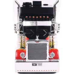 2002 Peterbilt 379 Custom - Black w/ Flames 1:43 Scale Diecast Model Truck by IXO Models