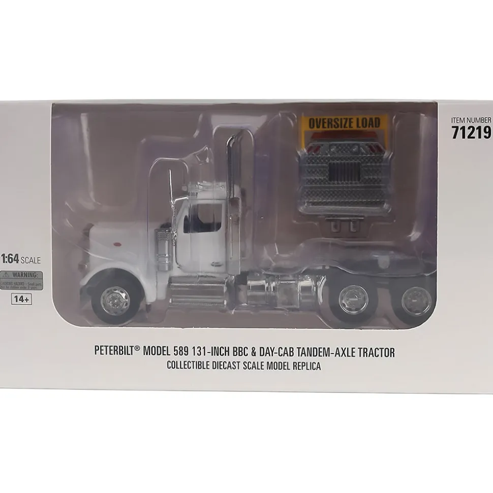 Peterbilt Model 589 BBC Day-Cab Tandem-Axle Truck Tractor 1:64 Scale Diecast Model Truck by Diecast Masters