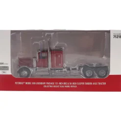 Peterbilt Model 589 BBC 58-inches-Sleeper Tandem-Axle Legendary Package Truck Tractor 1:64 Scale Diecast Model Truck by Diecast Masters