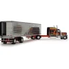 Peterbilt Model 389 Hurricane Express 70" Mid-Roof Sleeper & 53' Utility Trailer with Reefer 1:64 Scale Diecast Model Truck by Diecast Promotions