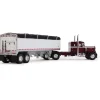 Peterbilt Model 351 36” Sleeper & Wilson Pacesetter Grain Trailer 1:64 Scale Diecast Model Truck by Diecast Promotions