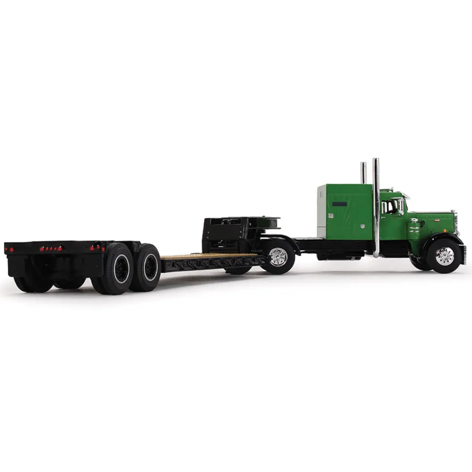 Peterbilt Model 351 60” Vintage Sleeper & Rogers Lowboy Trailer 1:64 Scale Diecast Model Truck by Diecast Promotions