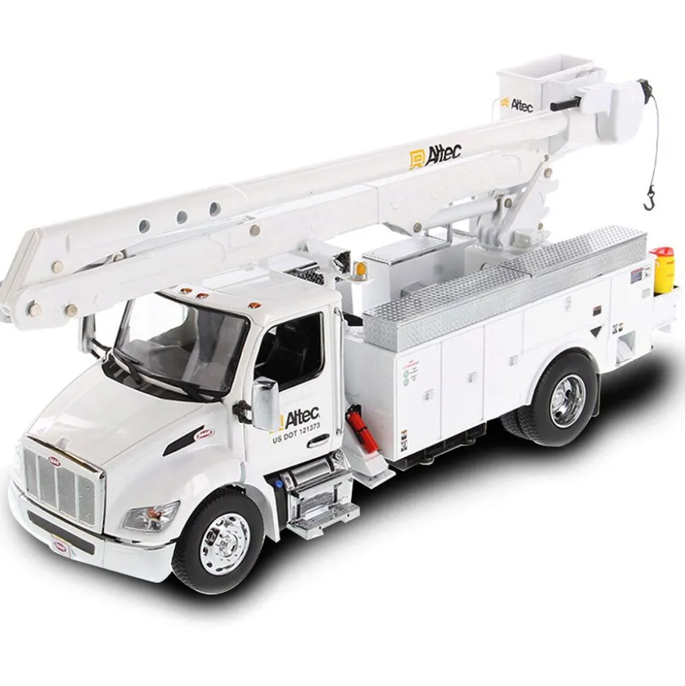 Peterbilt Model 536 with Altec AA55 Aerial Service Body 1:32 Scale Diecast Model Truck by Diecast Masters