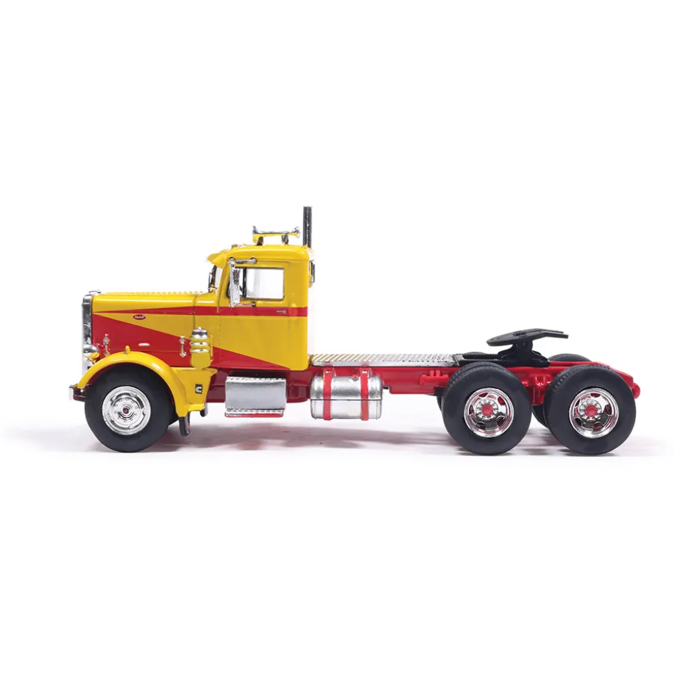 1963 Peterbilt 281 - Yellow And Red 1:64 Scale Diecast Model Truck by IXO Models