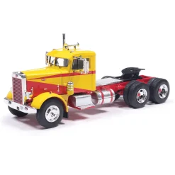 1963 Peterbilt 281 - Yellow And Red 1:64 Scale Diecast Model Truck by IXO Models
