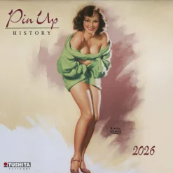 Pin Up History 2026 Wall Calendar Stapled Wall Calendar by Tushita