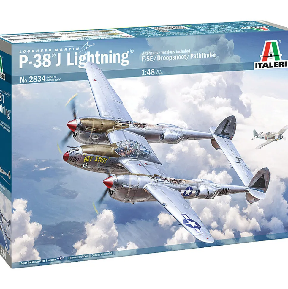 P-38J Lightning 1/48 Kit 1:48 scale Plastic by Italeri