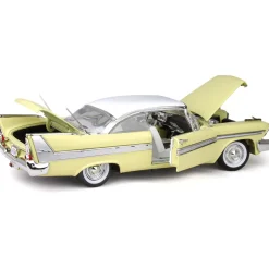 1958 Plymouth Anniversary Fury - yellow 1:18 Scale Diecast Model by Motormax