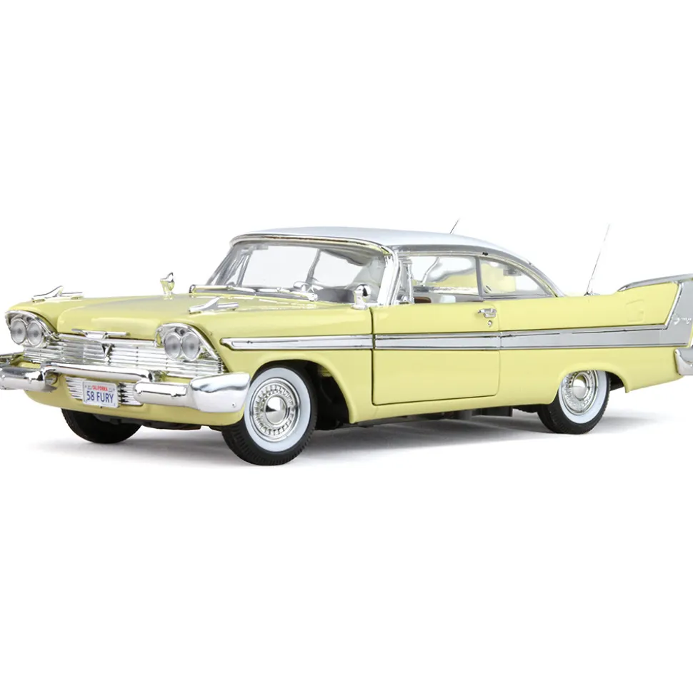 1958 Plymouth Anniversary Fury - yellow 1:18 Scale Diecast Model by Motormax