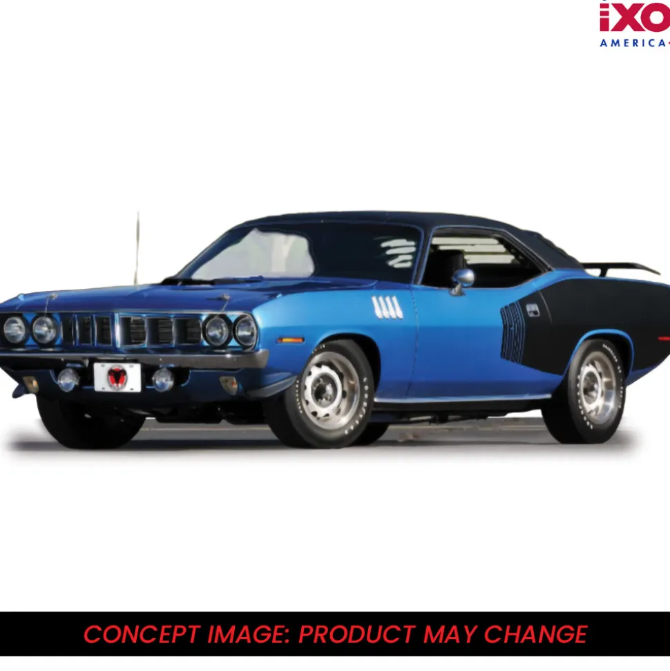 1971 Plymouth Hemi 'Cuda - B5 Blue 1:43 Scale Diecast Model Car by IXO Models